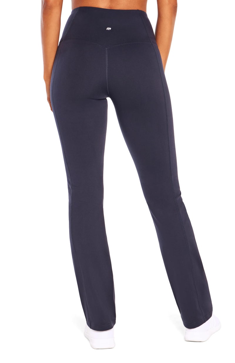 Marika womens Sophia High Rise Tummy Control Bootleg Leggings, Midnight Blue, Large US - Image 4